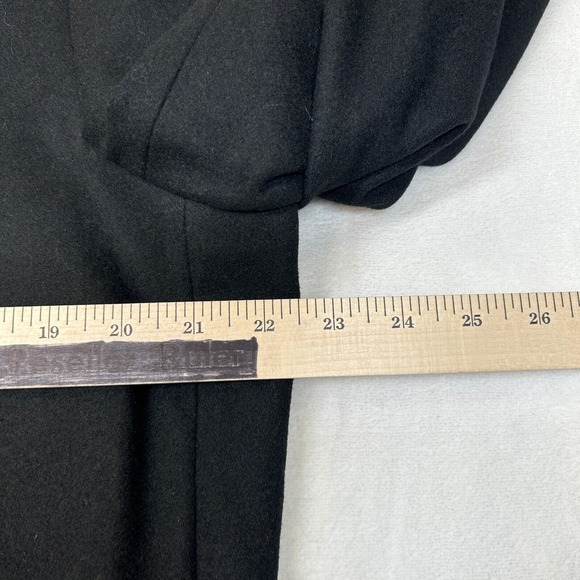 Nautica Double Breasted Overcoat Mens 44R Large Black‎ Classic-Fit Wool $395 - Picture 8 of 13